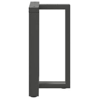 vidaXL Gambe per tavolo da pranzo a forma di T 2 pz Antracite 50x35x(72-73) cm Acciaio