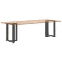 Gambe per tavolo da pranzo a forma di T 2 pz Antracite 50x35x(72-73) cm Acciaio 4013050