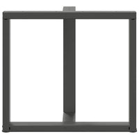 Gambe per tavolo da pranzo a forma di T 2 pz Antracite 70x35x(72-73) cm Acciaio 4013058