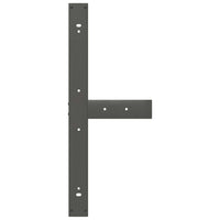 vidaXL Gambe per tavolo da pranzo a forma di T 2 pz Antracite 90x35x(72-73) cm Acciaio