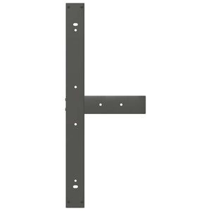 vidaXL Gambe per tavolo da pranzo a forma di T 2 pz Antracite 90x35x(72-73) cm Acciaio