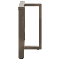 vidaXL Gambe per tavolo da pranzo a forma di T 2 pz nere 90x35x(72-73) cm in acciaio