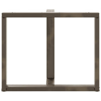 vidaXL Gambe per tavolo da pranzo a forma di T 2 pz nere 90x35x(72-73) cm in acciaio