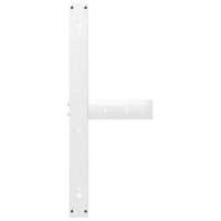 Gambe Tavolo Pranzo Forma T 2pz Bianco 100x35x(72-73)cm Acciaio 4013069