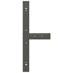 vidaXL Gambe per tavolo da pranzo a forma di T 2 pz Antracite 100x35x(72-73) cm Acciaio