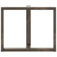 vidaXL Gambe per tavolo da pranzo a forma di T 2 pz nere 100x35x(72-73) cm in acciaio