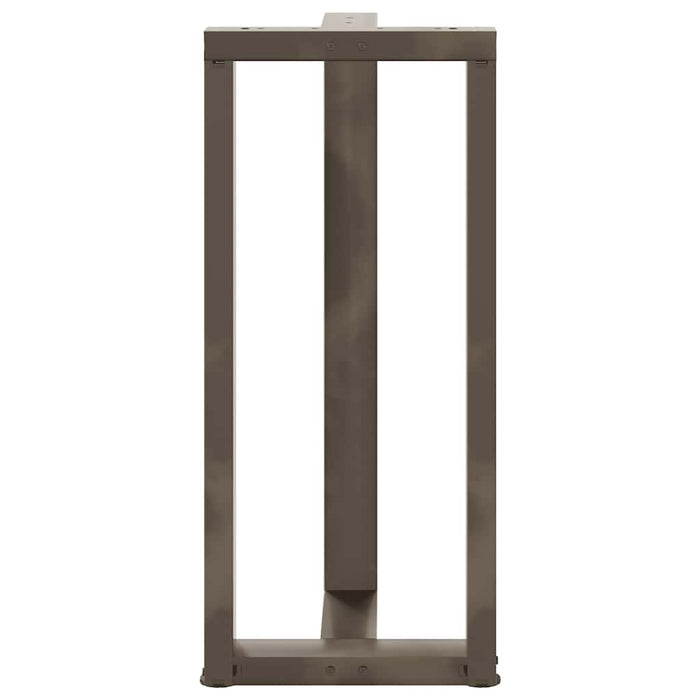 Gambe Tavolo Bar Forma T 2 pz Naturale 40x35x(90-91)cm Acciaio 4013075