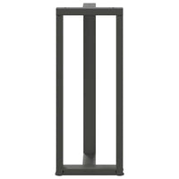 Gambe per tavolo da bar a forma di T 2 pz Antracite 40x35x(100-101) cm Acciaio 4013086