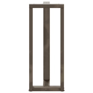 vidaXL Gambe per tavolo da bar a forma di T 2 pz nere 40x35x(100-101) cm in acciaio