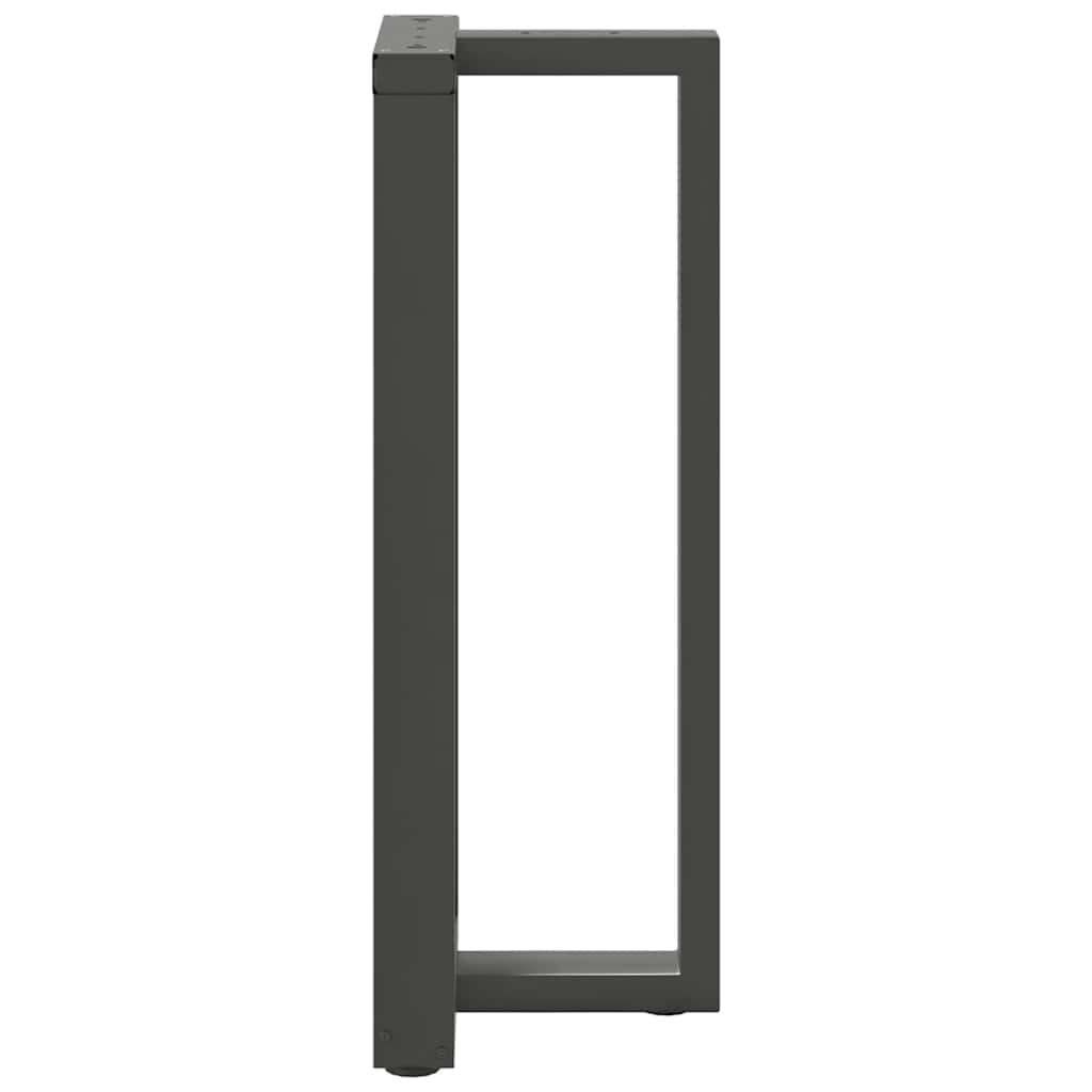 Gambe per tavolo da bar a forma di T 2 pz Antracite 50x35x(100-101) cm Acciaio 4013090