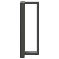 Gambe per tavolo da bar a forma di T 2 pz Antracite 50x35x(100-101) cm Acciaio 4013090
