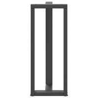 Gambe per tavolo da bar a forma di T 2 pz Antracite 50x35x(100-101) cm Acciaio 4013090