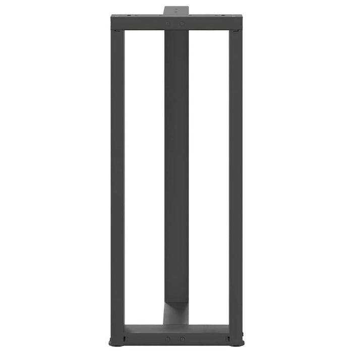 Gambe per tavolo da bar a forma di T 2 pz Antracite 50x35x(100-101) cm Acciaio 4013090