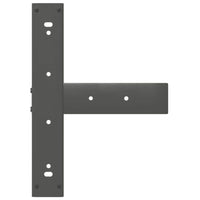 Gambe per tavolo da bar a forma di T 2 pz Antracite 50x35x(100-101) cm Acciaio 4013090