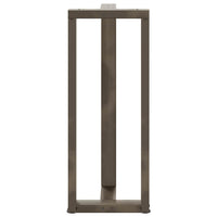 Gambe per tavolo da bar a forma di T 2 pz nere 50x35x(100-101) cm in acciaio 4013091