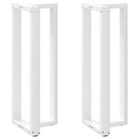 Gambe Tavolo Bar a Forma T 2pz bianco 40x35x(110-111)cm Acciaio 4013097