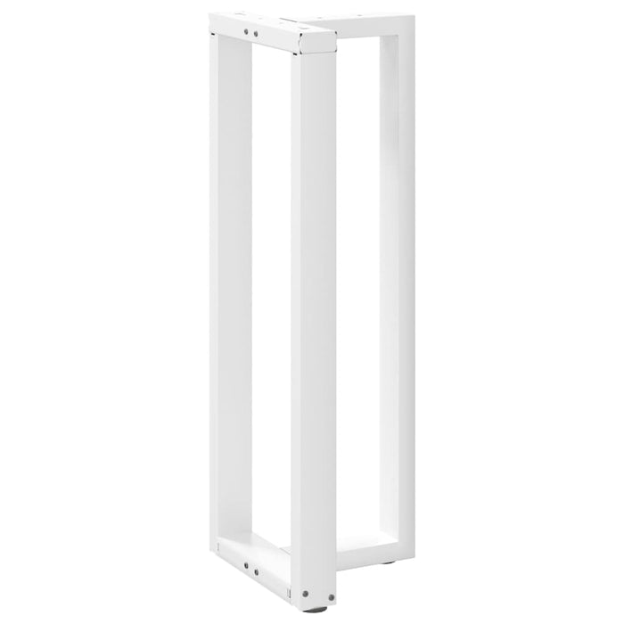 Gambe Tavolo Bar a Forma T 2pz bianco 40x35x(110-111)cm Acciaio 4013097