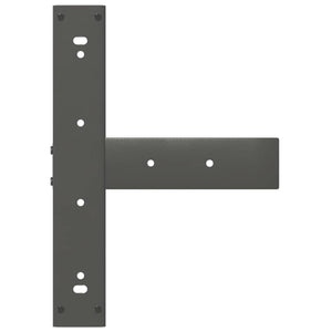 Gambe per tavolo da bar a forma di T 2 pz Antracite 40x35x(110-111) cm Acciaio 4013098