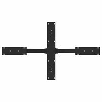 Gamba per tavolino da caffè a forma di ragno nera 98x58x(42-43) cm in acciaio 4013108