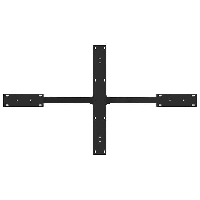 Tavolo da Pranzo con Gamba a Forma di Ragno Nero Acciaio 4013112