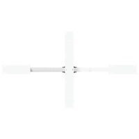 Gamba per Tavolo da Pranzo a Forma di Ragno Bianca 120x68x(72-73) cm Acciaio 4013113