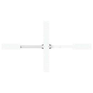 Gamba per Tavolo da Pranzo a Forma di Ragno Bianca 120x68x(72-73) cm Acciaio 4013113