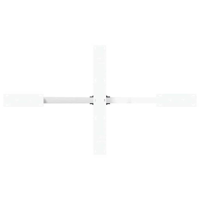 Gamba per Tavolo da Pranzo a Forma di Ragno Bianca 120x68x(72-73) cm Acciaio 4013113