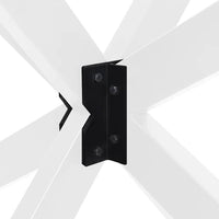 Gamba per Tavolo da Pranzo a Forma di Ragno Bianca 120x68x(72-73) cm Acciaio