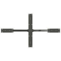 Gamba per Tavolo da Pranzo a Forma di Ragno Antracite 120x68x(72-73) cm Acciaio 4013114