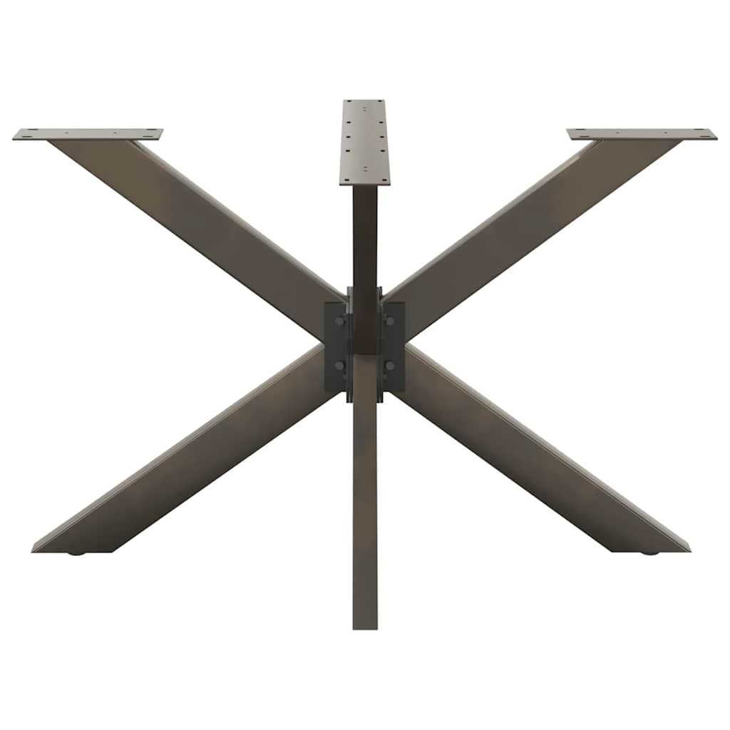 Gamba per Tavolo da Pranzo a Forma di Ragno Nero 120x68x(72-73) cm Acciaio 4013115