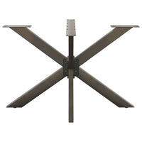 Gamba per Tavolo da Pranzo a Forma di Ragno Nero 120x68x(72-73) cm Acciaio 4013115