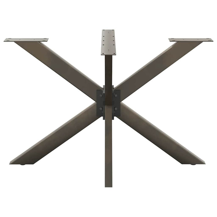 Gamba per Tavolo da Pranzo a Forma di Ragno Nero 120x68x(72-73) cm Acciaio 4013115