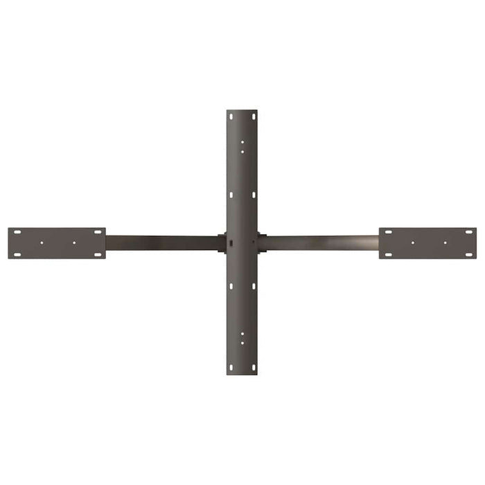 Gamba per Tavolo da Pranzo a Forma di Ragno Nero 120x68x(72-73) cm Acciaio 4013115