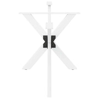 Gamba per Tavolo da Pranzo a Forma di Ragno Bianca 150x78x(72-73) cm Acciaio 4013117