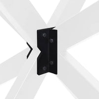 vidaXL Gamba per Tavolo da Pranzo a Forma di Ragno Bianca 150x78x(72-73) cm Acciaio