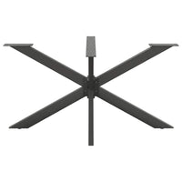 Gamba per Tavolo da Pranzo a Forma di Ragno Antracite 150x78x(72-73) cm Acciaio