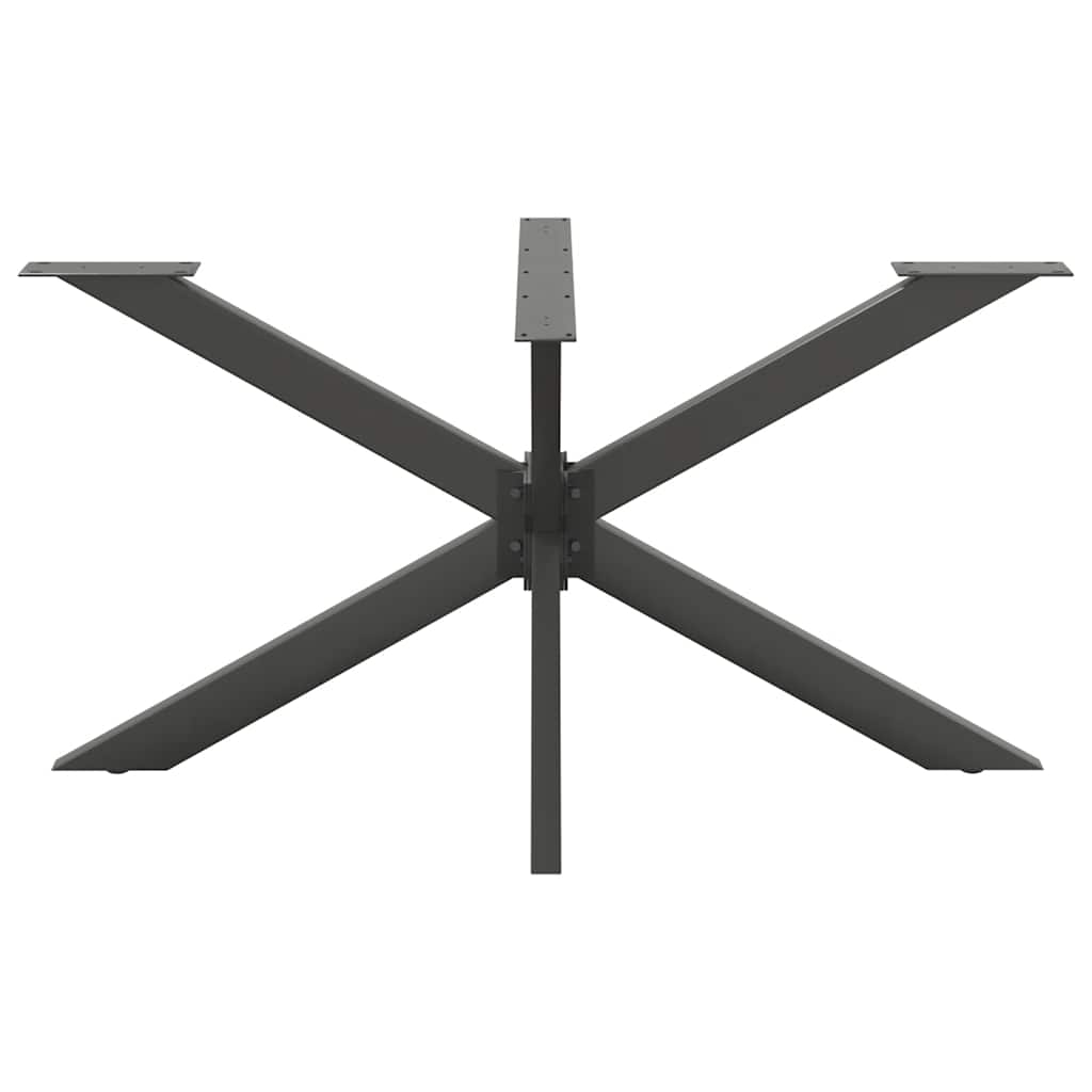 Gamba per Tavolo da Pranzo a Forma di Ragno Antracite 150x78x(72-73) cm Acciaio 4013118