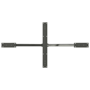 Gamba per Tavolo da Pranzo a Forma di Ragno Antracite 150x78x(72-73) cm Acciaio