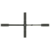 Gamba per Tavolo da Pranzo a Forma di Ragno Antracite 150x78x(72-73) cm Acciaio 4013118