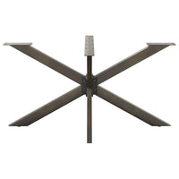 Tavolo da Pranzo con Gamba a Forma di Ragno Naturale Acciaio 4013119