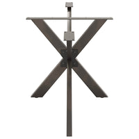 Tavolo da Pranzo con Gamba a Forma di Ragno Naturale Acciaio 4013119