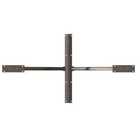 Tavolo da Pranzo con Gamba a Forma di Ragno Naturale Acciaio 4013119