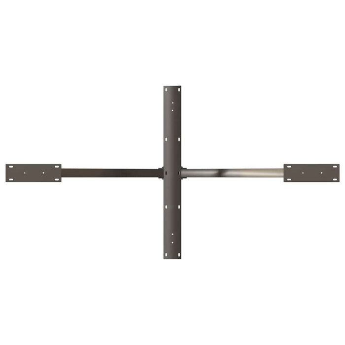 Tavolo da Pranzo con Gamba a Forma di Ragno Naturale Acciaio 4013119