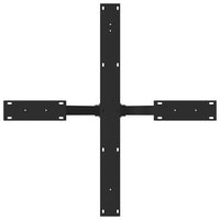 Gamba per Tavolo da Pranzo a Forma di Ragno Nero 85x85x(72-73) cm Acciaio 4013120