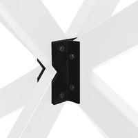 vidaXL Gamba per Tavolo da Pranzo a Forma di Ragno Bianca 85x85x(72-73) cm in Acciaio