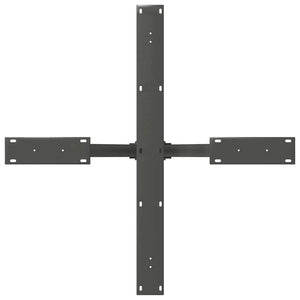 Gamba per Tavolo da Pranzo a Forma di Ragno Antracite 85x85x(72-73) cm Acciaio 4013122