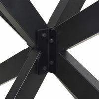 Gamba per Tavolo da Pranzo a Forma di Ragno Antracite 85x85x(72-73) cm Acciaio 4013122