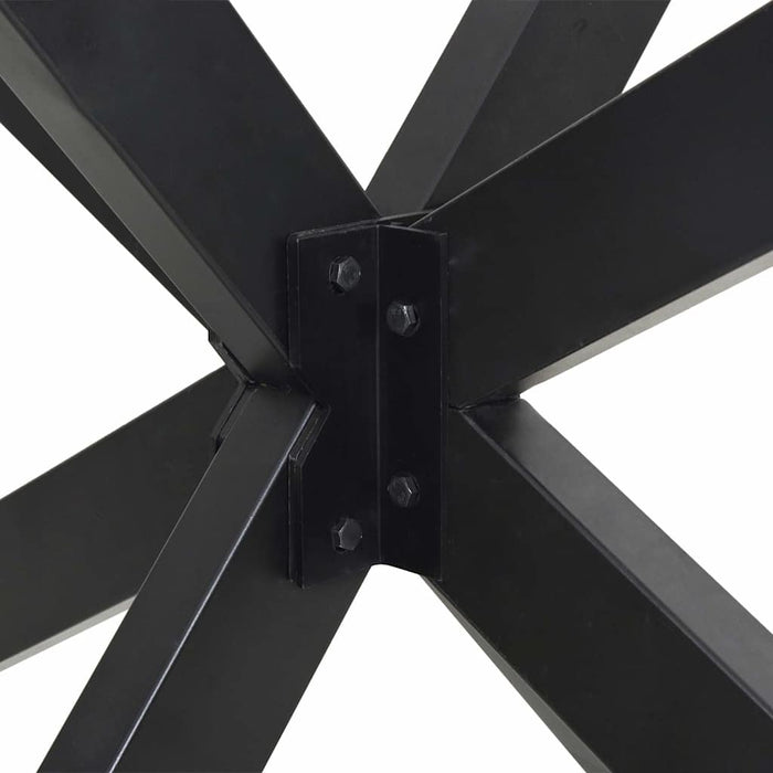 Gamba per Tavolo da Pranzo a Forma di Ragno Antracite 85x85x(72-73) cm Acciaio 4013122