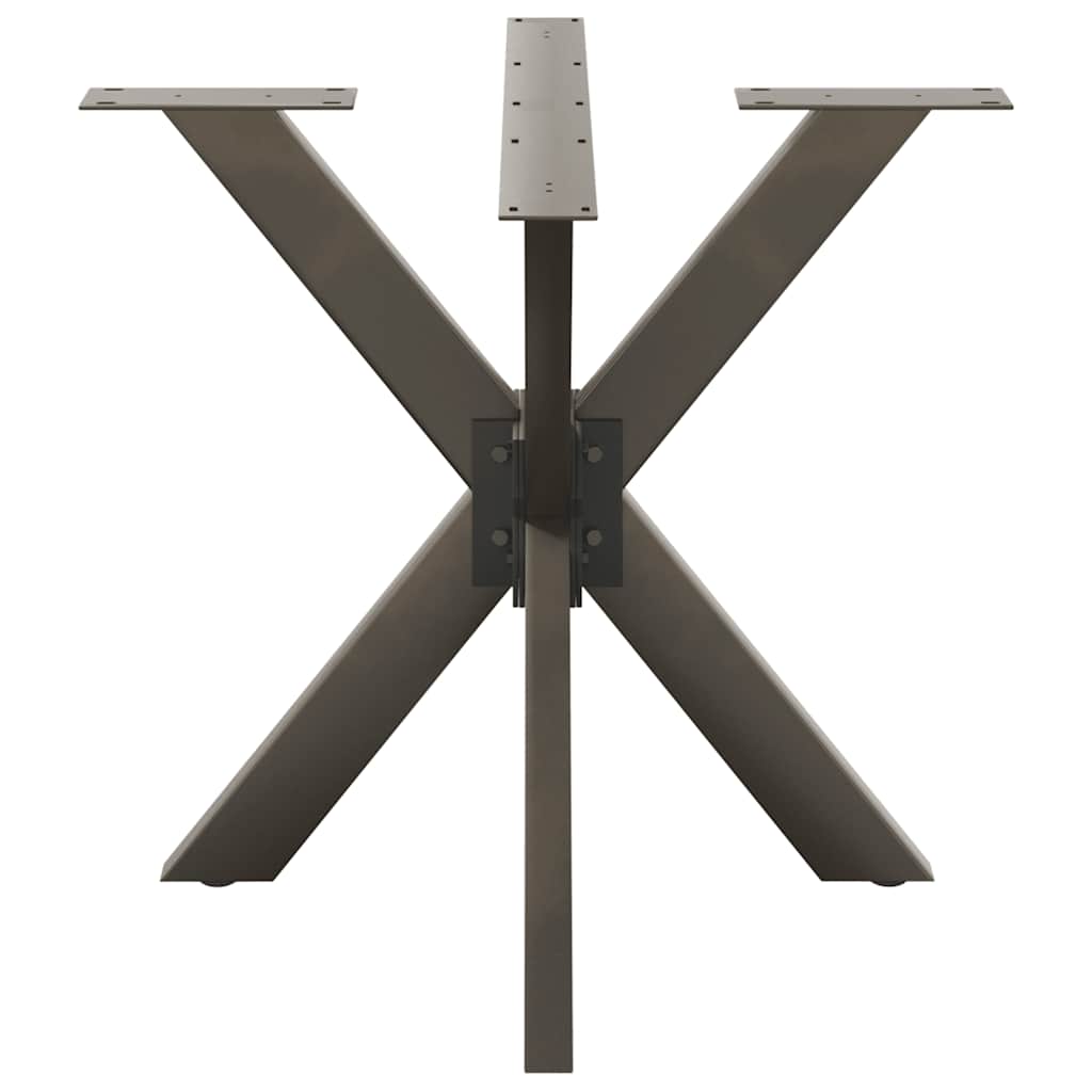 Gamba per Tavolo da Pranzo a Forma di Ragno Nero 85x85x(72-73) cm Acciaio 4013123