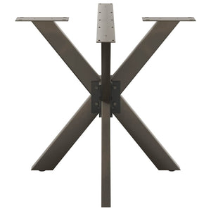 Gamba per Tavolo da Pranzo a Forma di Ragno Nero 85x85x(72-73) cm Acciaio 4013123